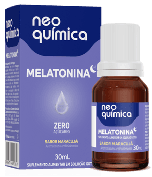 Produto Melatonina gotas sabor maracujá 30ml neo química foto 1