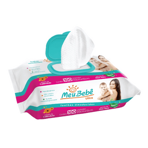 Produto Toalha umedecida ultra 100 unidades meu bebê foto 1