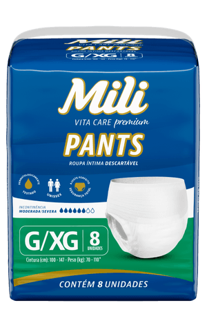 Produto Roupa intima vita care pants g/xg 8 unidades mili foto 1