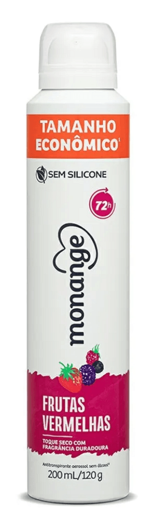 Produto Desodorante aerossol frutas vermelhas 200ml monange foto 1