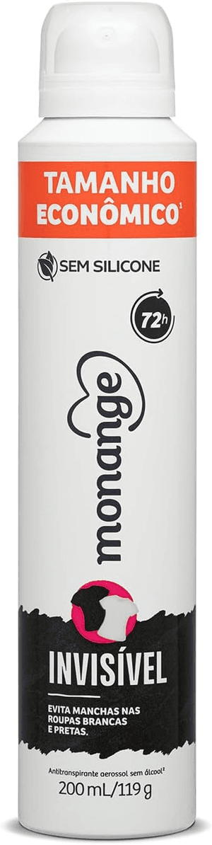 Produto Desodorante aerossol invisível 200ml monange foto 1