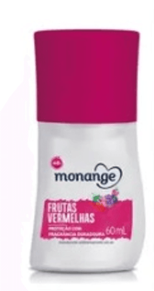 Produto Desodorante monange roll-on frutas vermelhas 60ml foto 1