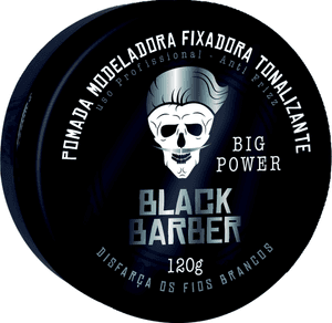 Produto Muriel black barber pomada para cabelo / barba / bigode com tonalizante 120g foto 1