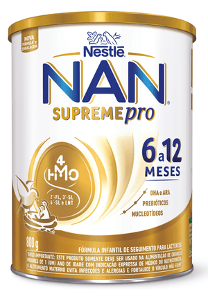 Produto Fórmula infantil nan supreme pro 6 a 12 meses 800g nestlé foto 1