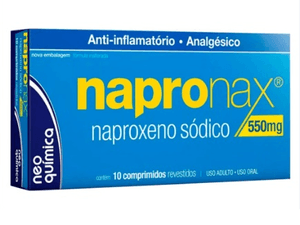 Produto Napronax naproxeno sódico 550mg 10 comprimidos neo química foto 1