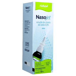 Produto Nasojet 0,9% spray nasal 50ml natulab foto 1