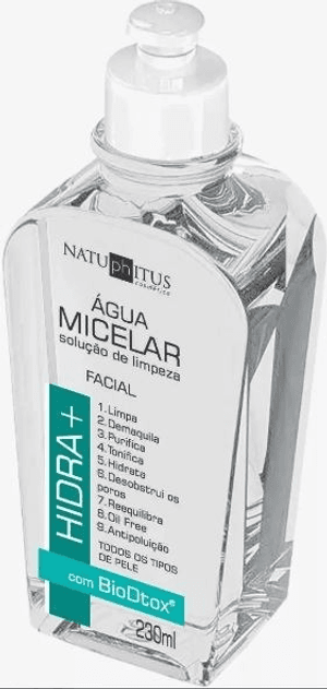 Produto Água micelar facial natuphitus hidra+ 230ml
 foto 1