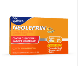 Produto Neolefrin dia paracetamol 800mg + cloridrato de fenilefrina 20mg 20 comprimidos neo química foto 1