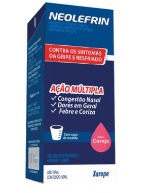 Produto Neolefrin xarolpe sabor cereja 60ml neo química foto 1