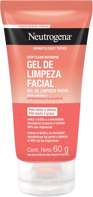 Produto Gel de limpeza facial deep clean grapefruit 60g neutrogena foto 1