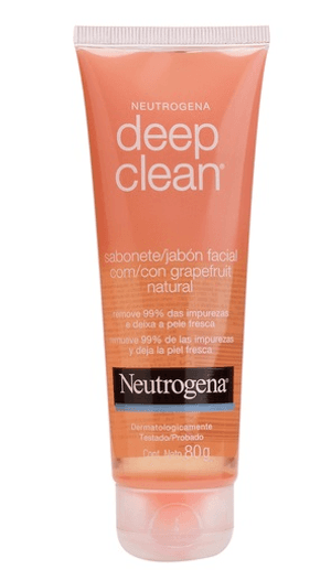 Produto Neutrogena deep clean sabonete de limpeza facial grapefruit 80 gramas foto 1