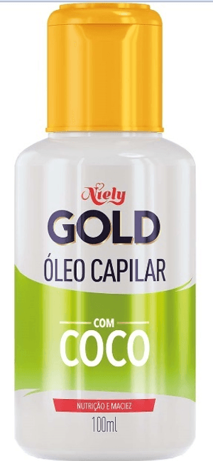 Produto Óleo capilar niely gold com coco 100ml
 foto 1