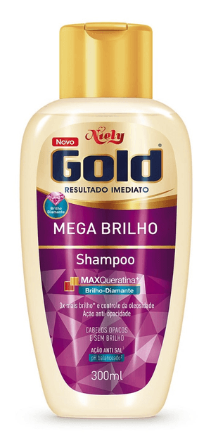 Produto Shampoo niely gold mega brilho 300ml foto 1