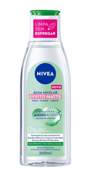 Produto Água micelar efeito matte 200ml nivea foto 1