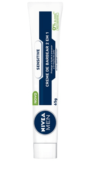 Produto Creme de barbear nivea 2x1 men sensitive 65g foto 1