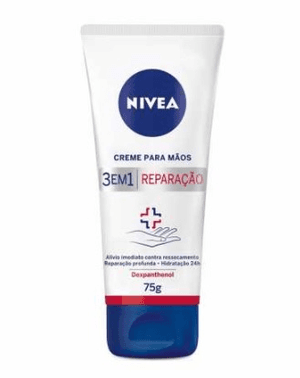 Produto Creme hidratante para maos nivea 3 em 1 reparaçao 75g foto 1