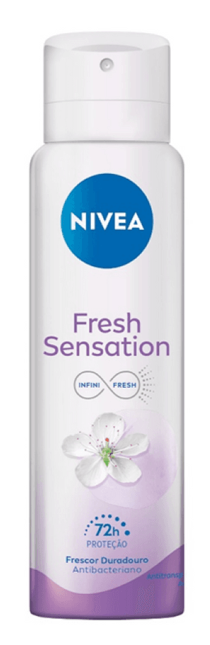 Produto Desodorante antitranspirante aerosol fresh sensation feminino 150ml nivea foto 1