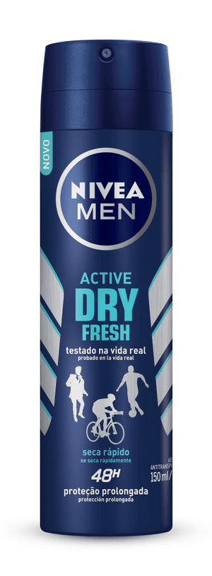 Produto Desodorante aerossol nivea  men active dry fresh 150ml foto 1