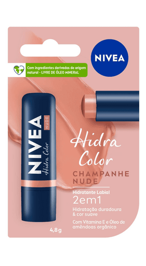 Produto Protetor labial hidra color 2 em 1 nude 4,8g nivea foto 1