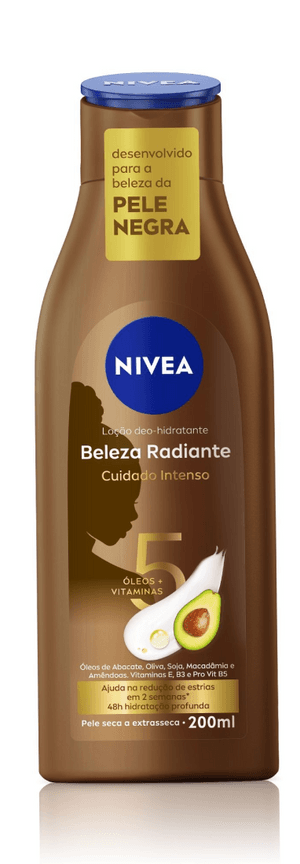 Produto Creme hidratante beleza radiante pele negra 200ml nivea foto 1