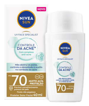 Produto Protetor solar facial controle da acne fps70 40ml nivea foto 1
