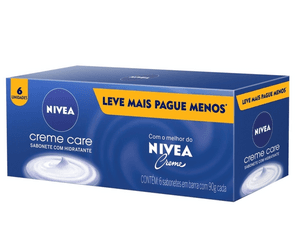 Produto Kit sabonete creme care 6 unidades com 90g nivea foto 1