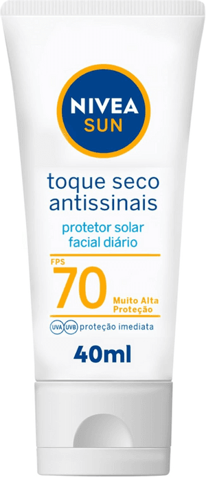 Produto Nivea sun protetor facial toque seco fps70 40ml foto 1