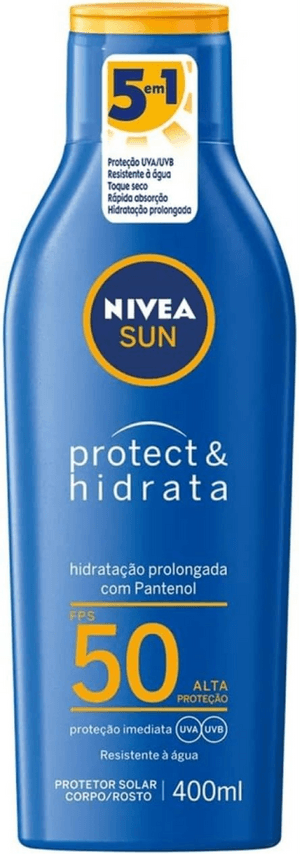 Produto Protetor solar corpo e rosto sun protect e hidrata fps50 400ml nivea foto 1