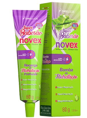 Produto Recarga novex hidratação  profunda  super babosao 80g foto 1