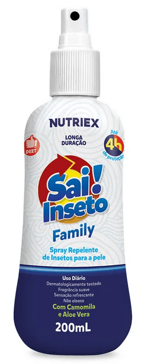 Produto Repelente de insetos sai! inseto family spray 200ml nutriex foto 1