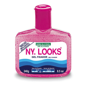 Produto Gel fixador de cabelo bozzano ny looks rosa forte 240g foto 1