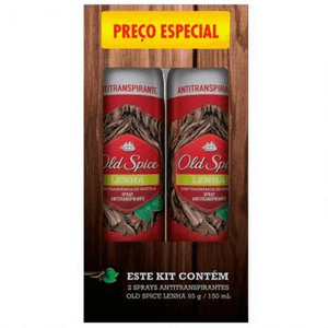 Produto Kit desodorante  aerosol old spice lenha com 2 unidades 150ml foto 1