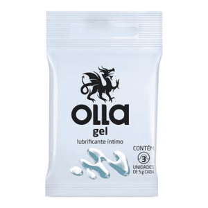 Produto Gel lubrificante intimo olla com 3 saches de 5 gramas foto 1