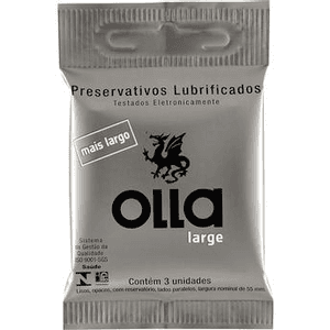 Produto Preservativo olla large embalagem com 3 unidades foto 1