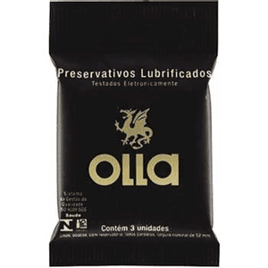 Produto Preservativo olla lubrific bolso com 3 unidades foto 1