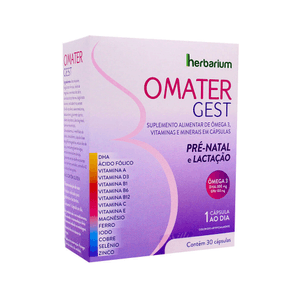 Produto Omater gest 30 cápsulas - herbarium foto 1