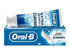 Produto Oral b creme dental extra branco + com bicarbonato de sódio 70gr foto 1