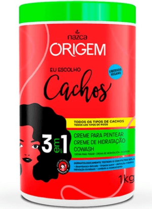 Produto Creme hidratante nazca origem 3x1 eu escolho cachos 1kg foto 1