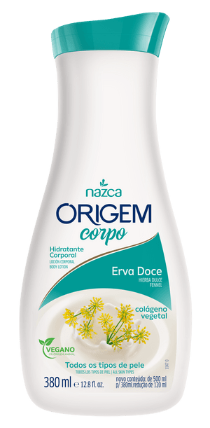 Produto Hidratante corporal origem erva doce aveia 380ml nazca
 foto 1