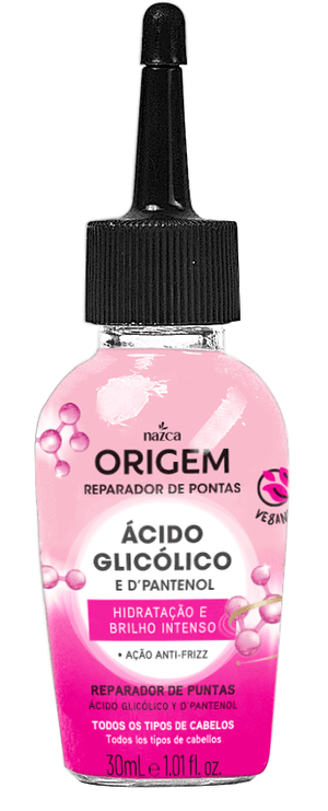 Produto Reparador de pontas ácido glicólico e dpantenol 30ml origem foto 1