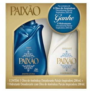 Produto Kit oleo de amendoas 200ml + hidratante corporal 200ml paixao inspiradora foto 1