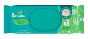 Produto Lenço umedecido aroma de aloe vera 48 unidades pampers foto 1