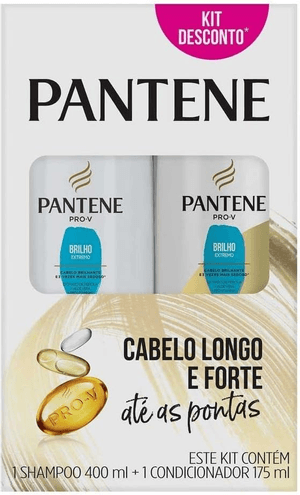 Produto Kit pro-v brilho extremo 400ml + condicionador 175ml pantene foto 1
