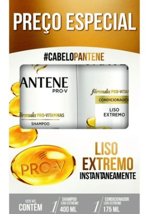 Produto Kit pantene liso extremo shampoo 400ml + condicionador 175ml foto 1