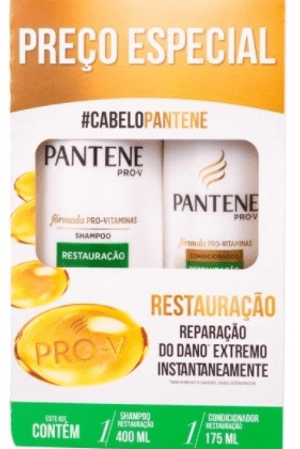 Produto Kit pantene restauração shampoo 400ml + condicionador 175ml foto 1
