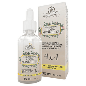 Produto Sérum facial rosa mosqueta 4 em 1 ph0559 30ml phallebeauty foto 1