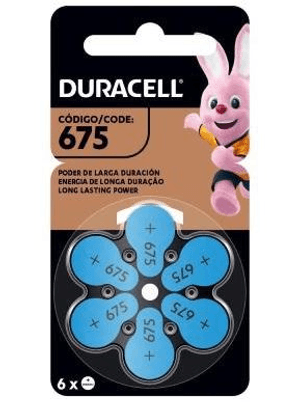 Produto Pilha duracell auditiva n675 com 6 unidades foto 1