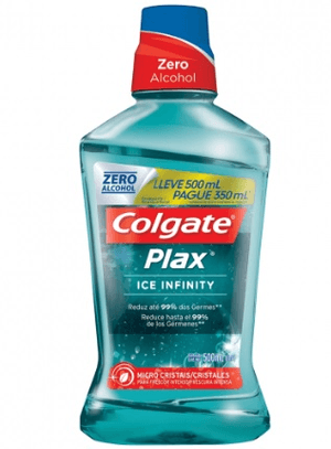 Produto Enxaguante bucal plax ice infinity leve 500ml pague 350ml foto 1