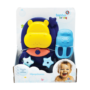 Produto Brinquedo para bebê hora do banho hipopótamo bb3009 polibrinq foto 1