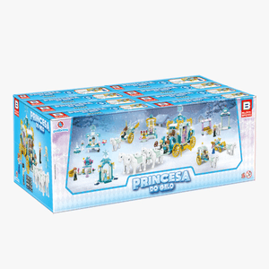 Produto Brinquedo de plástico para meninas montar e desmontar - mundo encantado: princesa do gelo - sortidos bm036, polibrinq foto 1